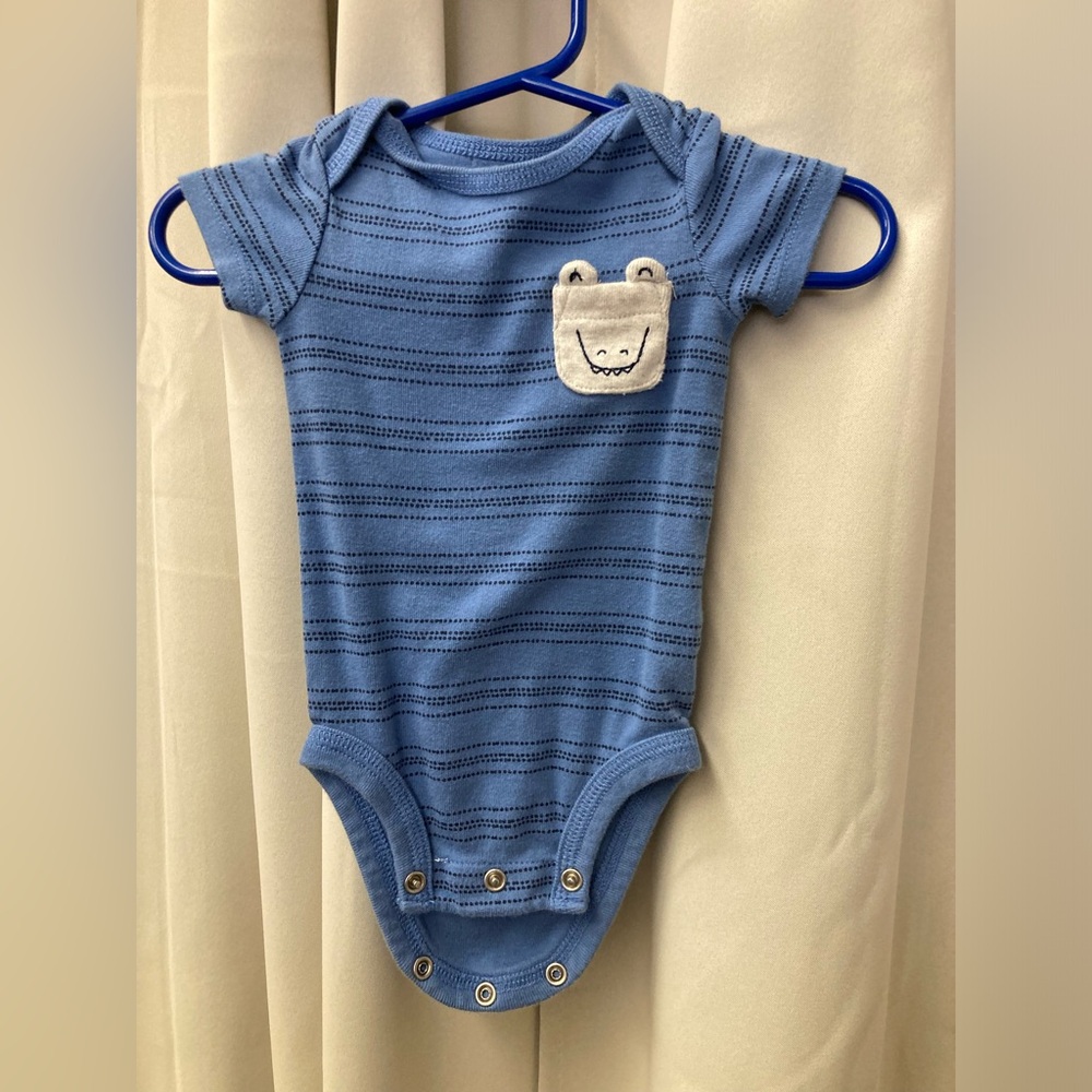 Two alligator onesies 3mos